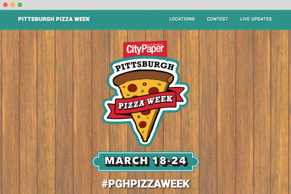Pittsburgh Pizza Week Responsive Bootstrap Website